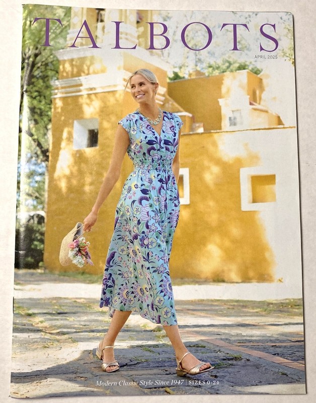 Talbots Catalog April 2025 Women Classic Spring Fashion Dresses Shirts Swim Suit