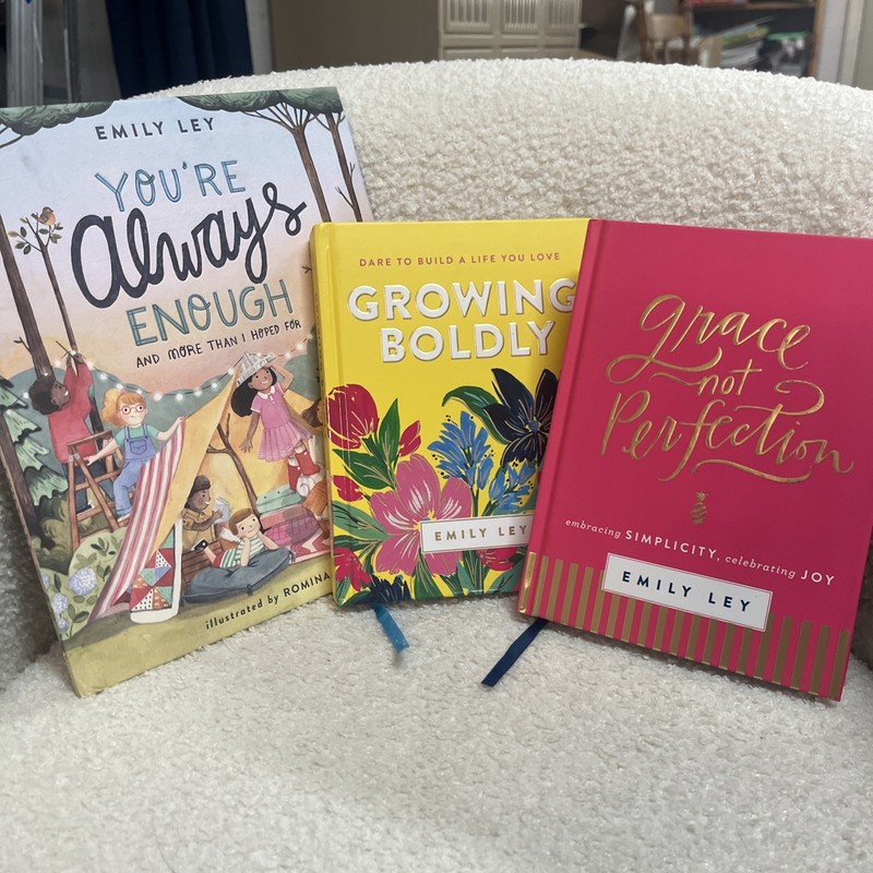 Emily Ley 3 Book Gift Set Growing Building Grace Not Perfection You’re Enough