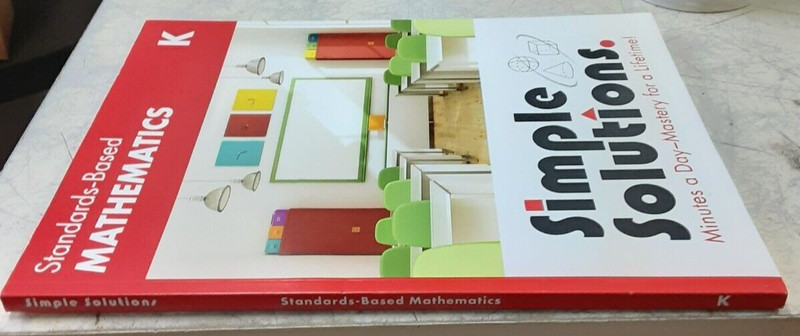 Simple Solutions Mathematics Grade K Workbook Unused gallery