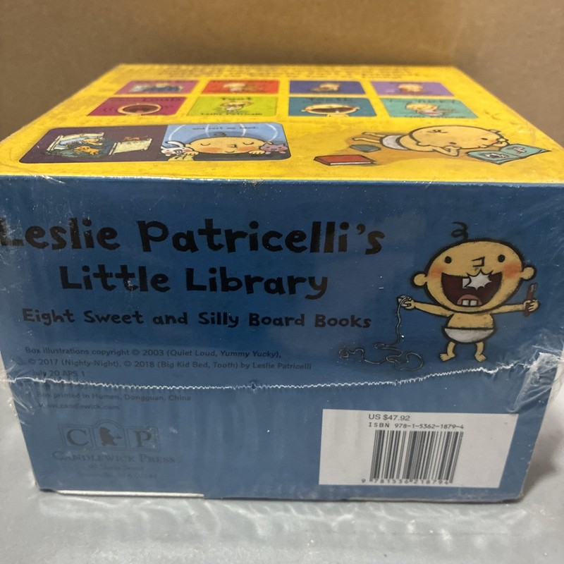 LESLIE PATRICELLI'S LITTLE LIBRARY - 8 Board Books For Baby - NEW gallery