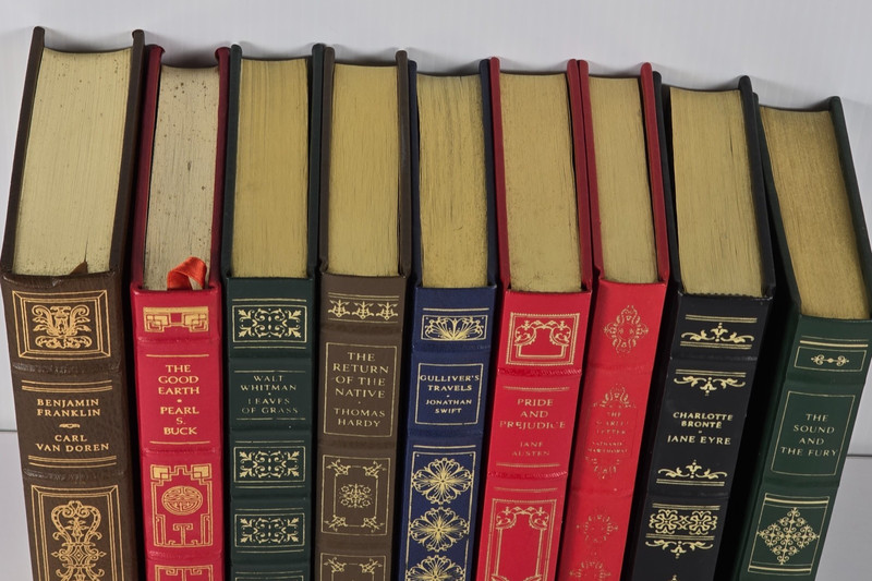 Franklin Library Lot of 9 Leather Bound Books by Various Authors - HC Classics gallery