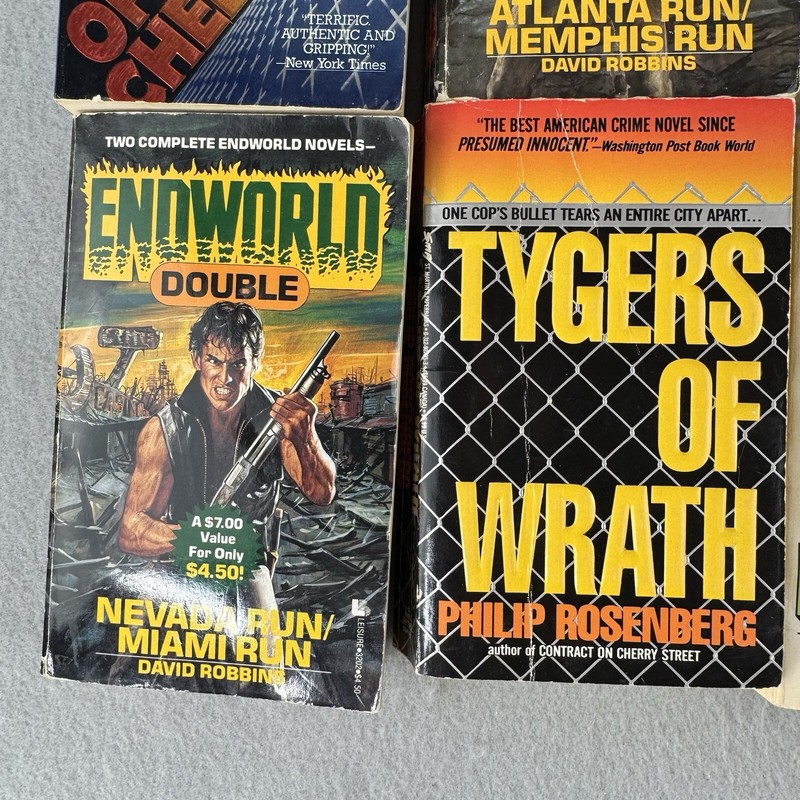 Lot of 8 Vtg Military War Paperback Books World War II, Space Race CIA Cold War gallery