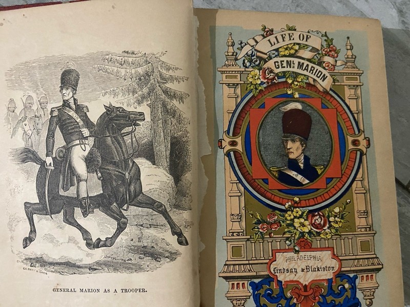 Vintage Book, Life Of General Marion, Philadelphia Lindsay & Blakiston gallery