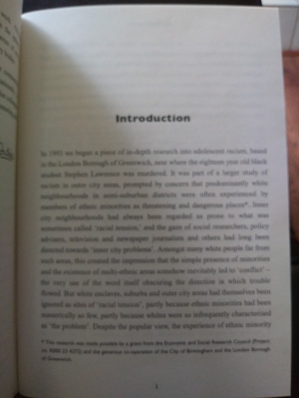 ROUTES OF RACISM: The Social Basis of Racist Action (R. Hewitt) OFFERS WELCOME. gallery