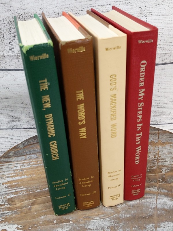Victor Paul Wierwille Lot of 4 Studies in Abundant Living #2-5 Hardcover Books