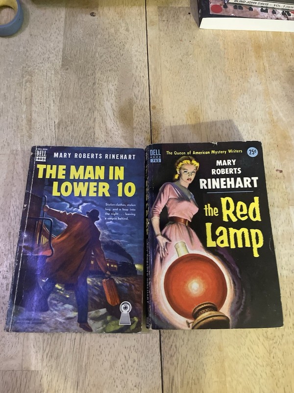 The Man In Lower 10+ The Red Lamp by Mary Roberts Rinehart VTG Dell 2 PB Lot