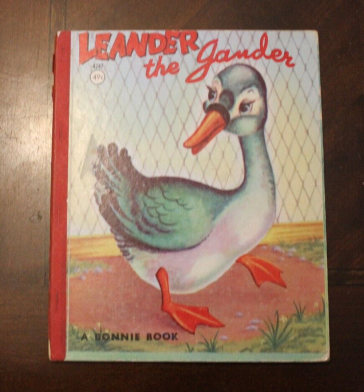 Leander the Gander ~ Bonnie Book ~ 1975 Samuel Lowe HC