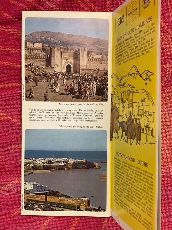 Morocco, travel, brochure, 1964, 12 panels, 9 X 4 in. See Picture and Condition. gallery