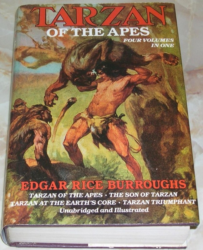 Tarzan of the Apes – 4 Volumes in 1 by Edgar Rice Burroughs (1988, Hardcover)