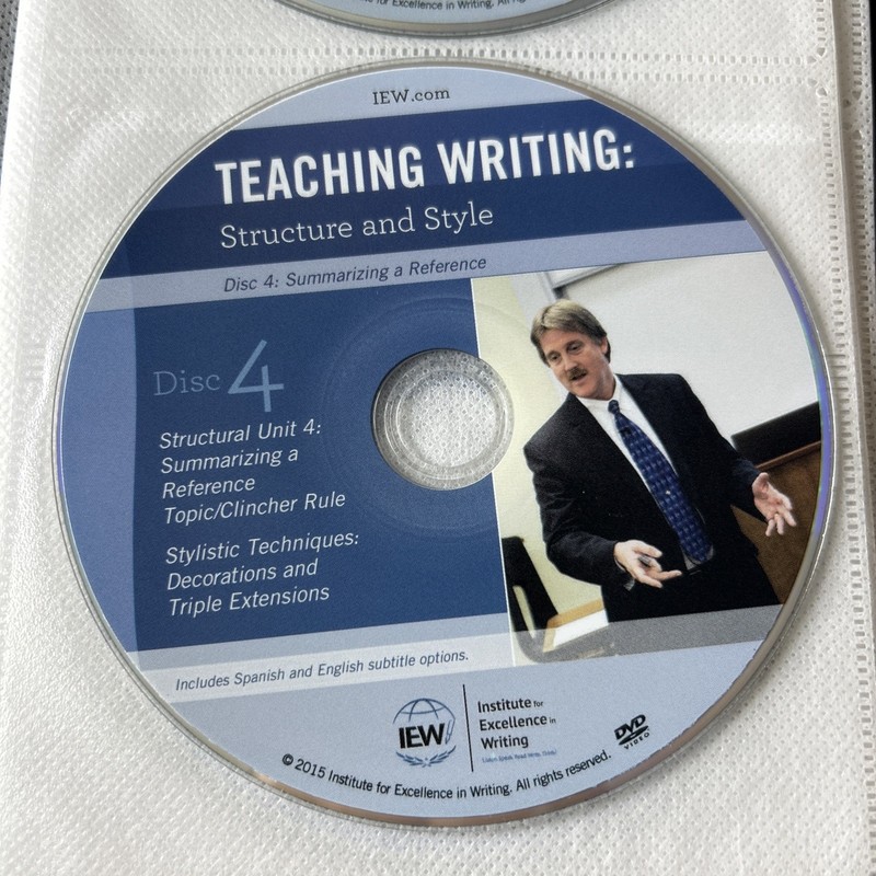 IEW Teaching Writing Structure and Style Lot of 12 DVDs Set & Case Only gallery