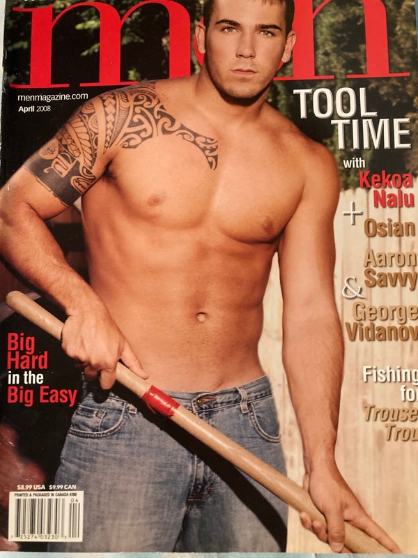 Vintage April 2008 ADVOCATE MEN Magazine, Playgirl-Like, Cover: Kekoa Nalu