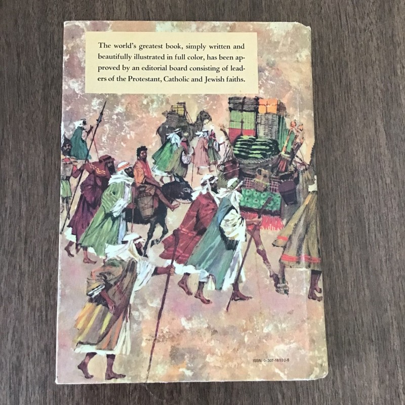 THE CHILDRENS BIBLE Golden Press Vintage 1965 Illustrated Hardcover Inscription gallery
