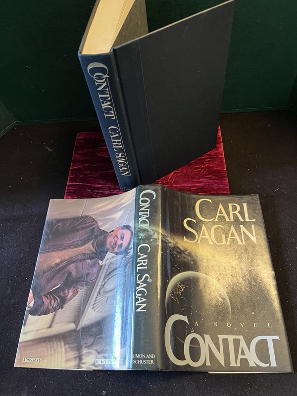 Carl Sagan Contact A Novel 1985 w/DJ Science Fiction Book Vintage gallery