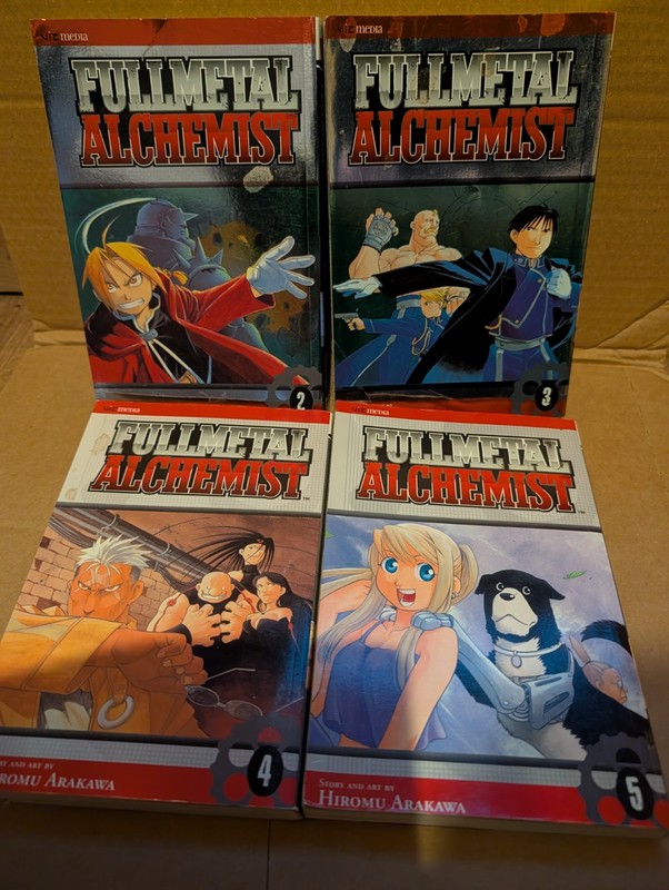 Full Metal Alchemist Volumes 2-5 in English