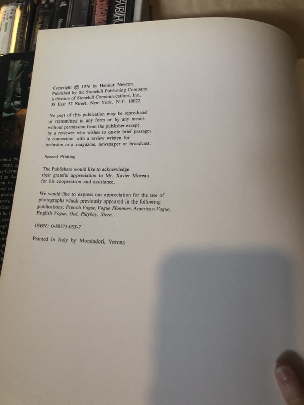 White Women Helmut Newton 1976 First Edition Art Photography Book Schirmer/Mosel gallery