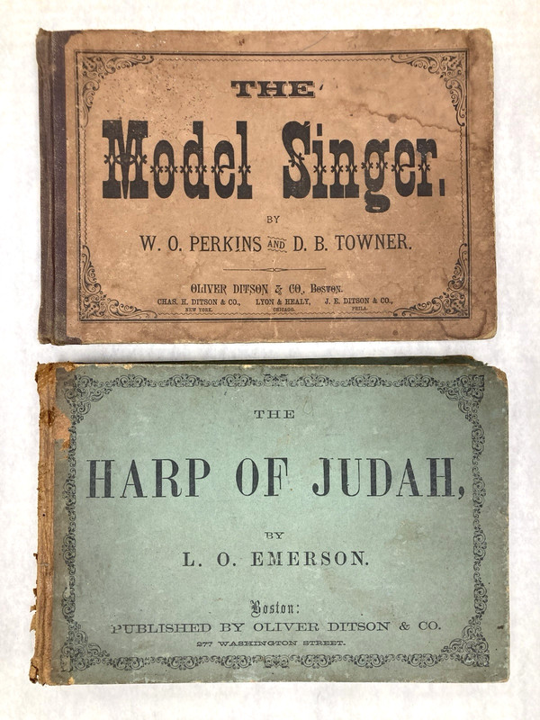 Lot of 4 Books Antique Old Church Music Songs Hymns Shabby Primitive gallery