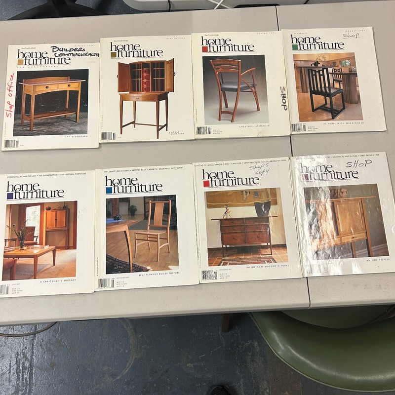 Home Furniture Magazine Lot 8 Issues 1994-1998 Taunton Press Inspiration Advice