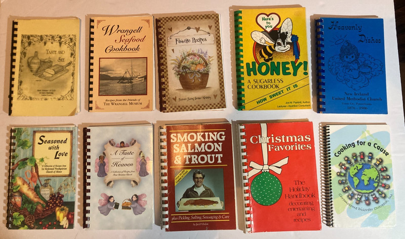 Lot FUND RAISER COOKBOOK Church SEAFOOD school JACKSON HOLE Spiral Lot of 20 gallery