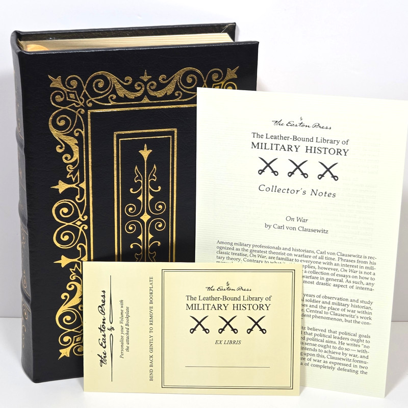 Easton Press On War Clausewitz Leather COMPLETE All In One Military Strategy