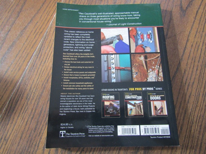 For Pros by Pros Ser.: Wiring a House : 5th Edition by Rex Cauldwell (2002,... gallery