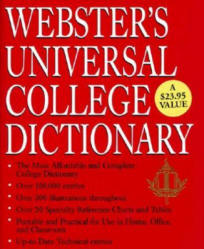 Websters Universal College Dictionary Premium – Hardcover – GOOD