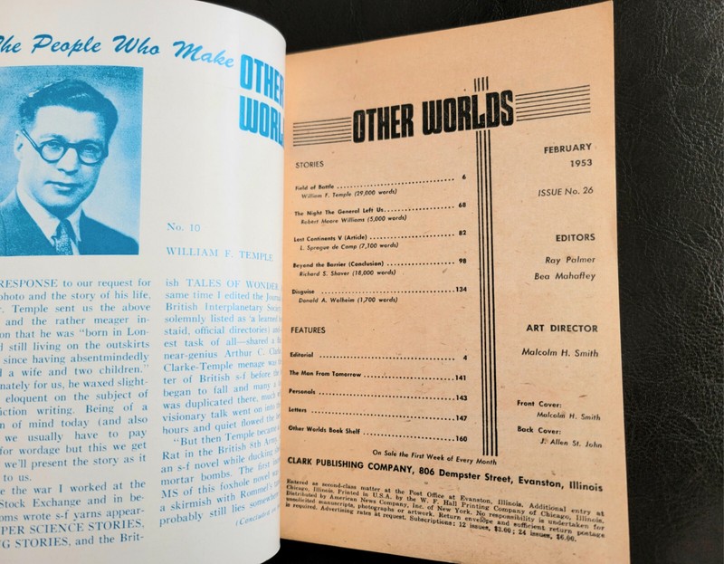 Other Worlds February 1953 L. Sprague de Camp J. Allen St. John Nude GGA NICE! gallery