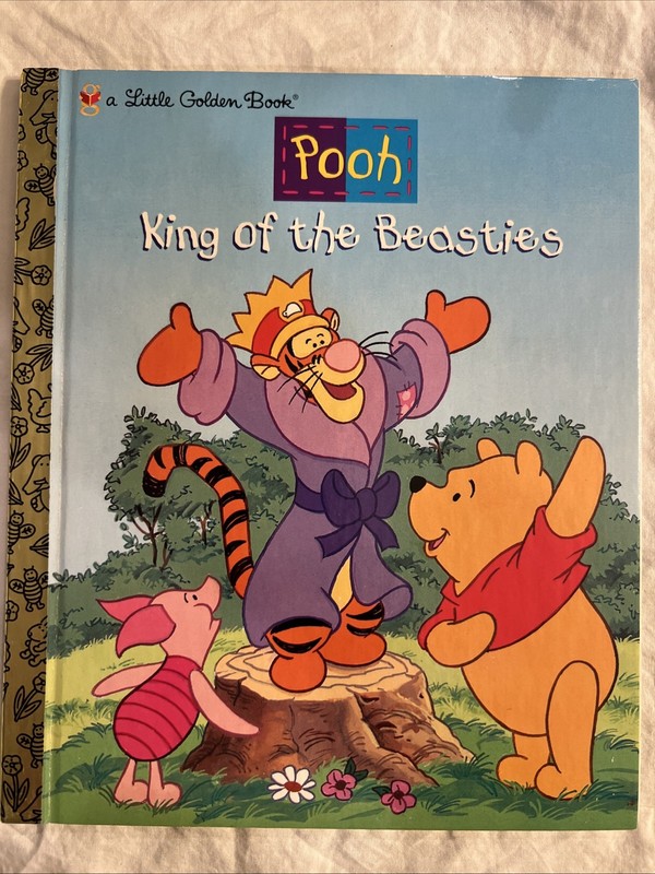 Vintage A Little Golden Book Pooh King Of The Beasties 1998 #1969