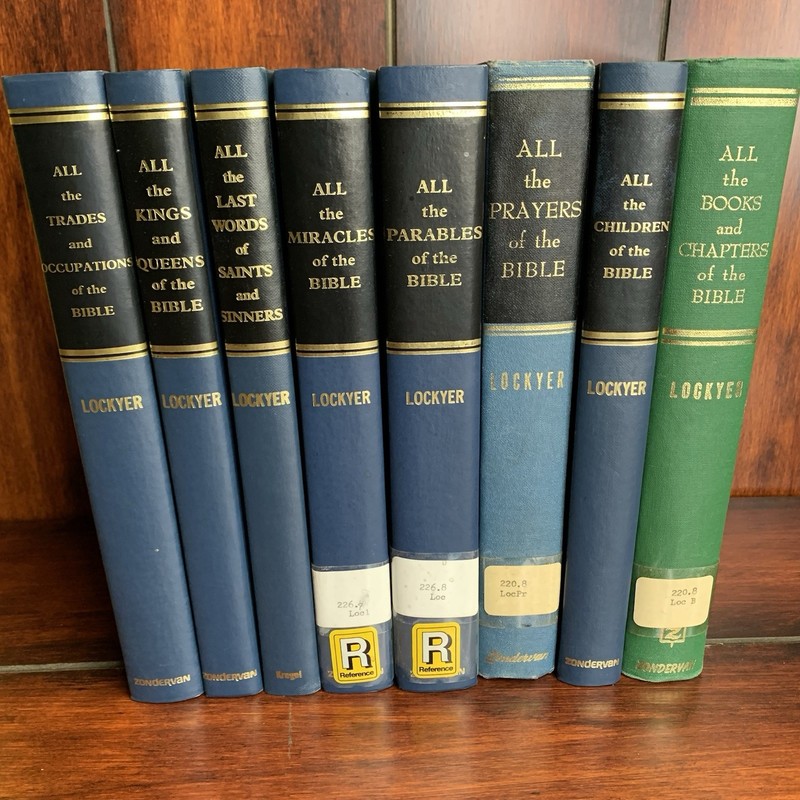 Herbert Lockyer ALL the… Bible Series 8 Volumes Bible Study Religion Studies
