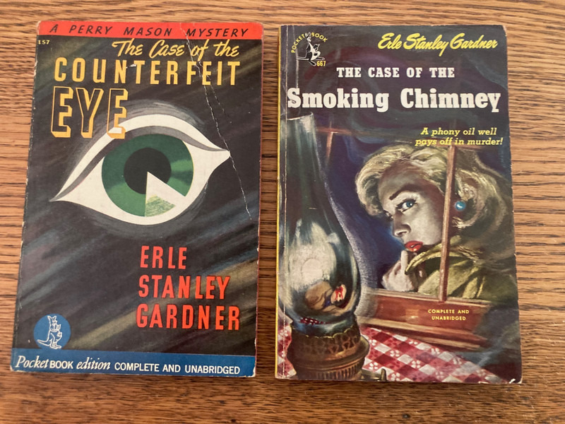 Lot of 10 1940s & 1950s Paperback Mystery Novels gallery
