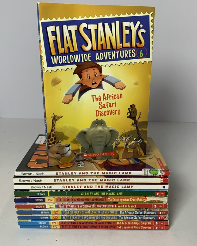 Flat Stanley Worldwide Adventures Classroom Lot 10 PB Teacher Set