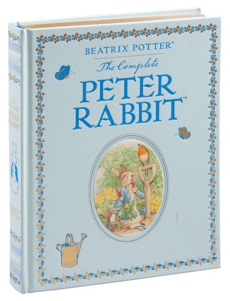 THE COMPLETE PETER RABBIT Leather bound Illustrated Beatrix Potter ~NEW ~SEALED~