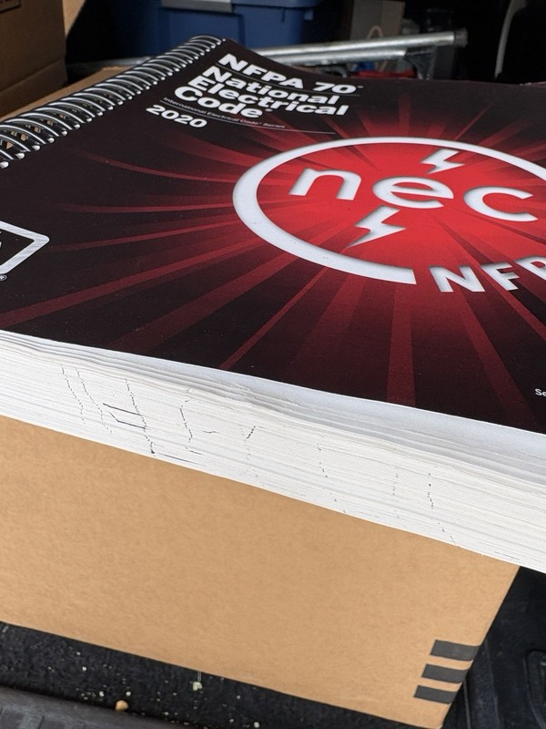 NFPA 70 National Electrical Code NEC 2020 Spiral Bound Book gallery