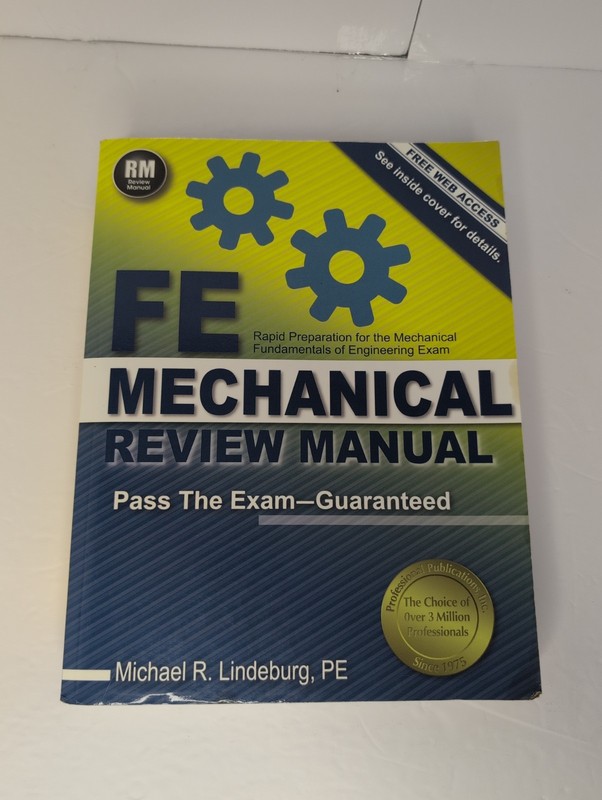 FE Mechanical Review Manual Lindeburg PPI 2014 Rapid Preparation Engineering –