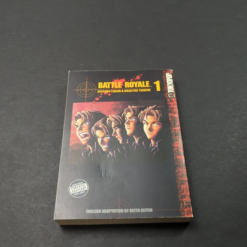 Battle Royale Vol 1 Manga English Tokyopop OOP Minimalist Logo Classic Survival
