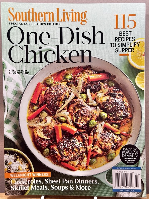 Southern Living Magazine ~ One-Dish Chicken ~ Recipes Casseroles Skillet