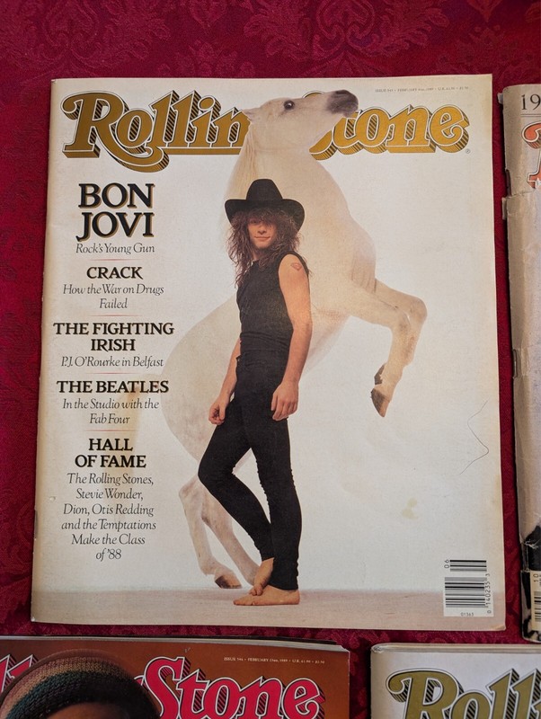 Lot 8, '89 Rolling Stone, SPIN, LIFE - BonJovi, U2, Autos in America Collectors gallery