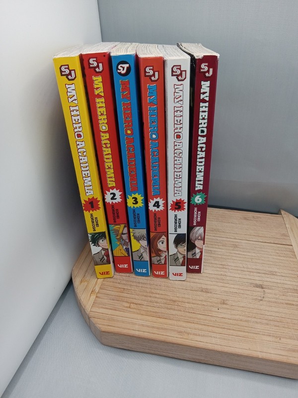 Set of 6 MY HERO ACADEMIA English Manga 1-6 by Kohei Horikoshi Viz Media VG
