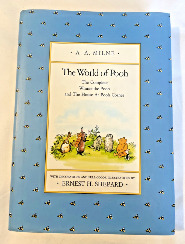 The World of Pooh by AA Milne Vintage 1985 Hardcover Dust Jacket Winnie Dutton