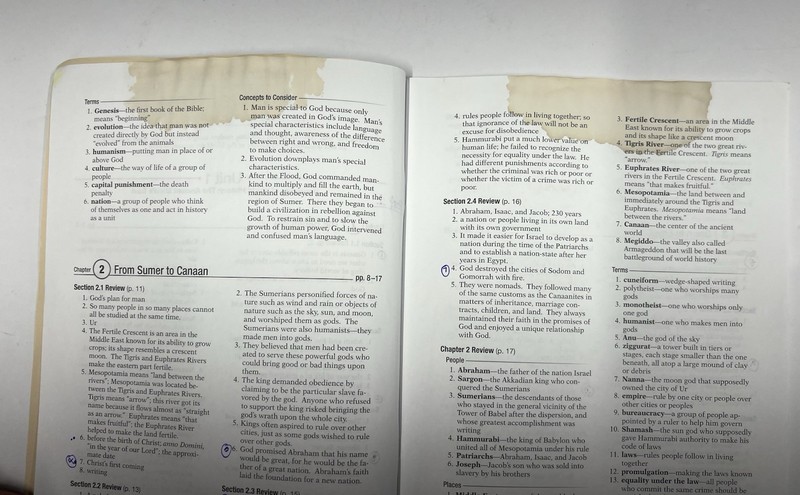 Abeka History of the World set 5th ed. 7th gr tests quizzes activity READ gallery