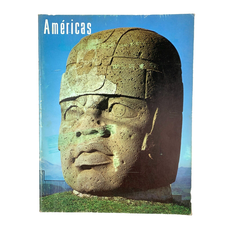 Vintage Américas Magazine November-December 1969 Vol 21 No 11-12 The Olmec