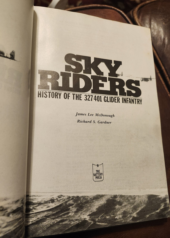 WWII, Skyriders, History of the 327/401 Glider Infantry, 1st, HBDJ, 1980, Illus gallery