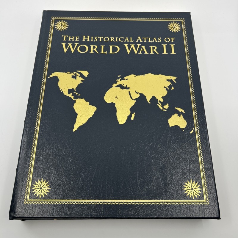 EASTON PRESS The Historical Atlas of World War II Swanston Leather WWII Maps gallery