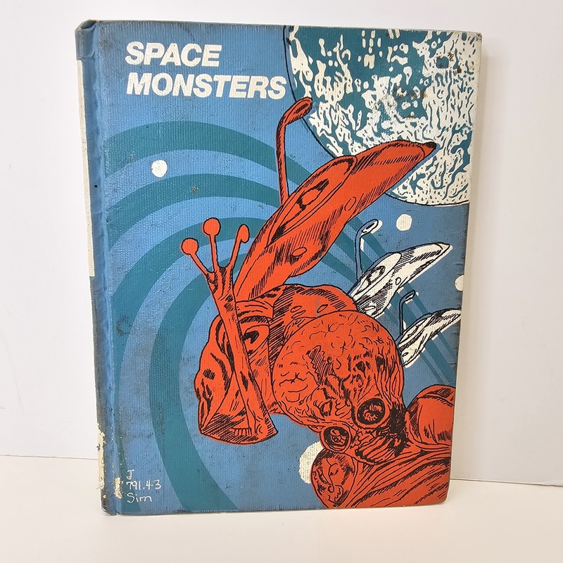 Space Monsters From Movies TV and Books (Eerie Series) Seymour Simon 1977 Sci-Fi
