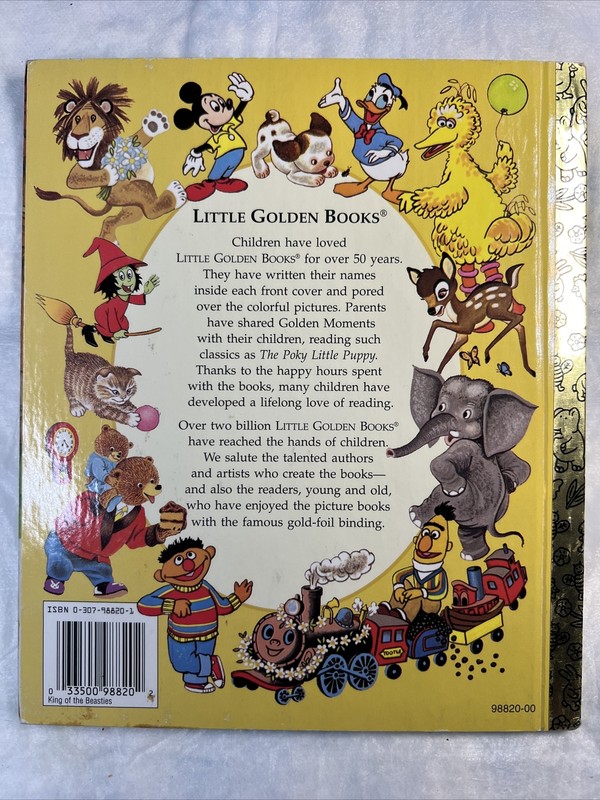 Vintage A Little Golden Book Pooh King Of The Beasties 1998 #915 gallery