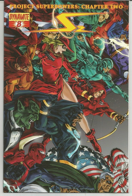 PROJECT SUPERPOWERS: Chapter Two #08 (2010) Variant 1 in 5 CHASE Cover by J. LAU