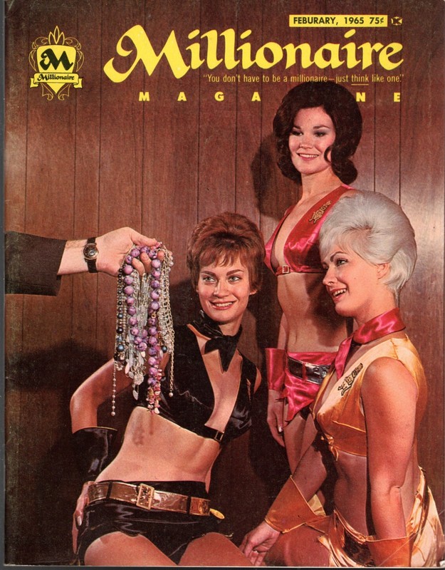 VINTAGE Millionaire Adult Magazine – February 1965-*** FREE SHIPPING***