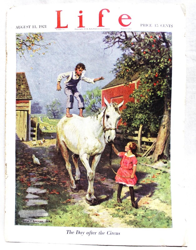 LIFE MAGAZINE 11 AUGUST 1921 VINTAGE GENERAL INTEREST NEWS & HUMOR