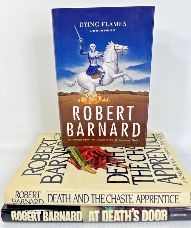 Robert Barnard Thriller Crime Mystery Book Lot 3 Hardcover HCDJ 1st edition