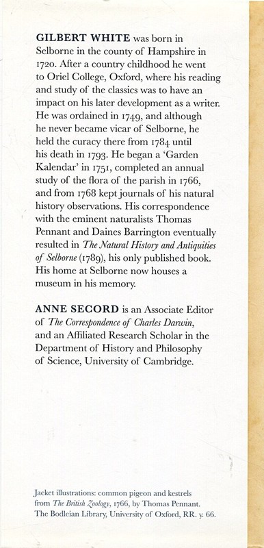 Gilbert White / The Natural History of Selborne 1st Edition 2013 gallery