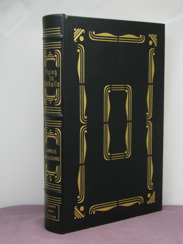 1st,signed x3(auth,art,in),Flying to Valhalla by Charles Pellegrino,Easton Press
